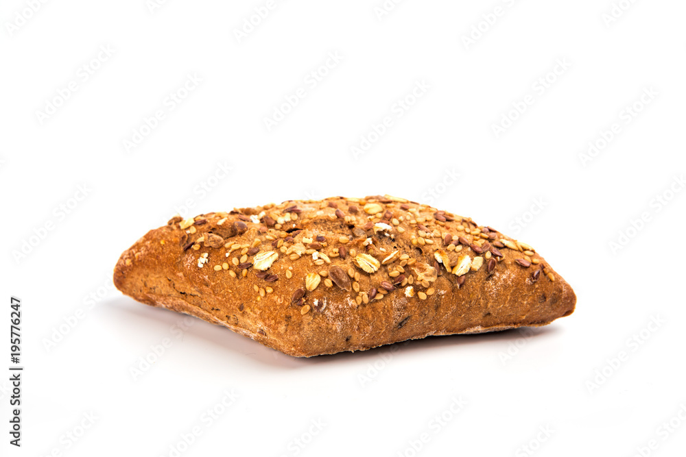 Fresh bread isolated on white background. Homemade bread. Fresh bread isolated on white background. Homemade bread.