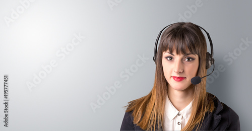 Young Female telemarketer