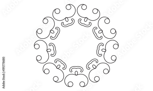 Coloring Book Ornament Mandala Floral Symbol