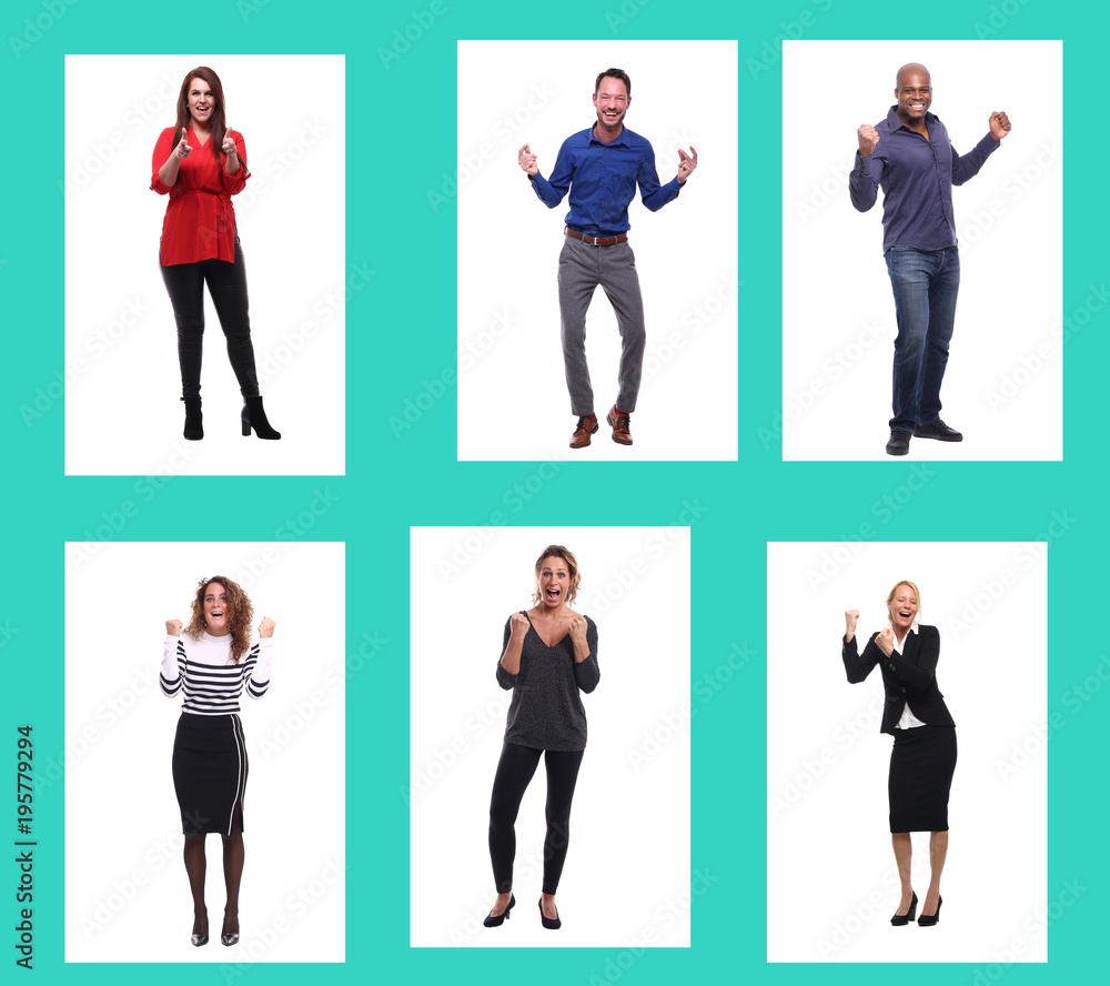 Fototapeta premium Group of 6 people