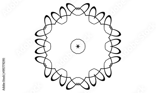 Coloring Book Ornament Mandala Floral Symbol