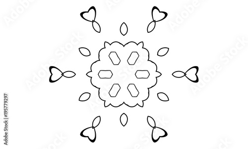 Coloring Book Ornament Mandala Floral Symbol