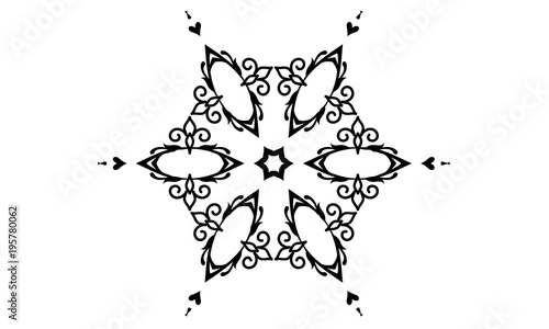 Coloring Book Ornament Mandala Floral Symbol