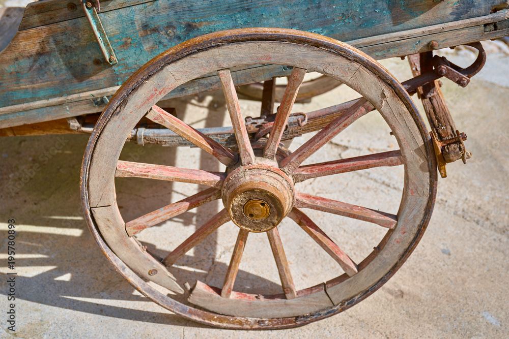 Rueda de Carro de Madera