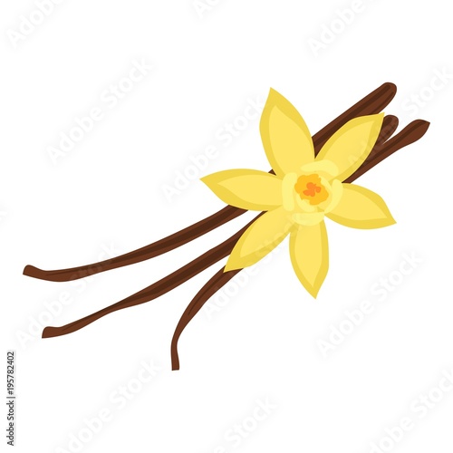 Vanilla icon, cartoon style