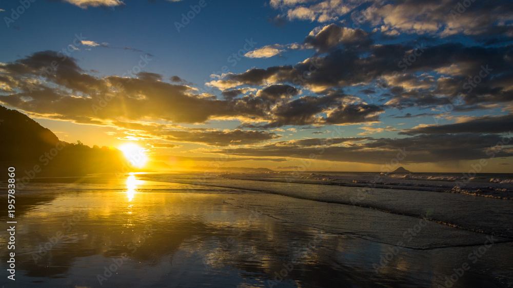 Obraz premium sunset in new zealand