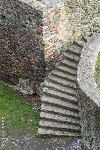 Stairs in the courtyard of Bolkow castle