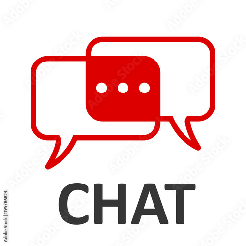 Chat icon - stock vector