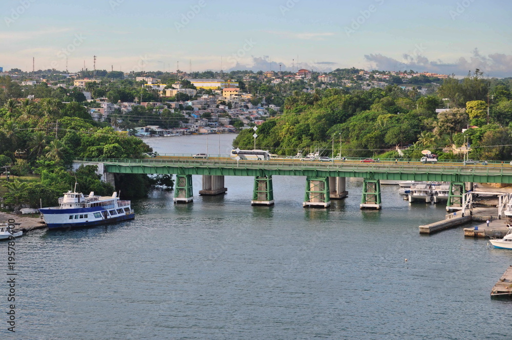 Obraz premium Chavon River in La Romana, Dominican Republic