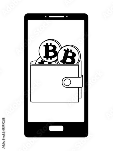 bitcoin wallet on the  phone screen