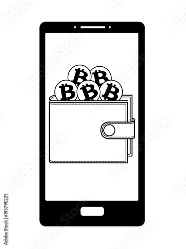 bitcoin wallet on the  phone screen