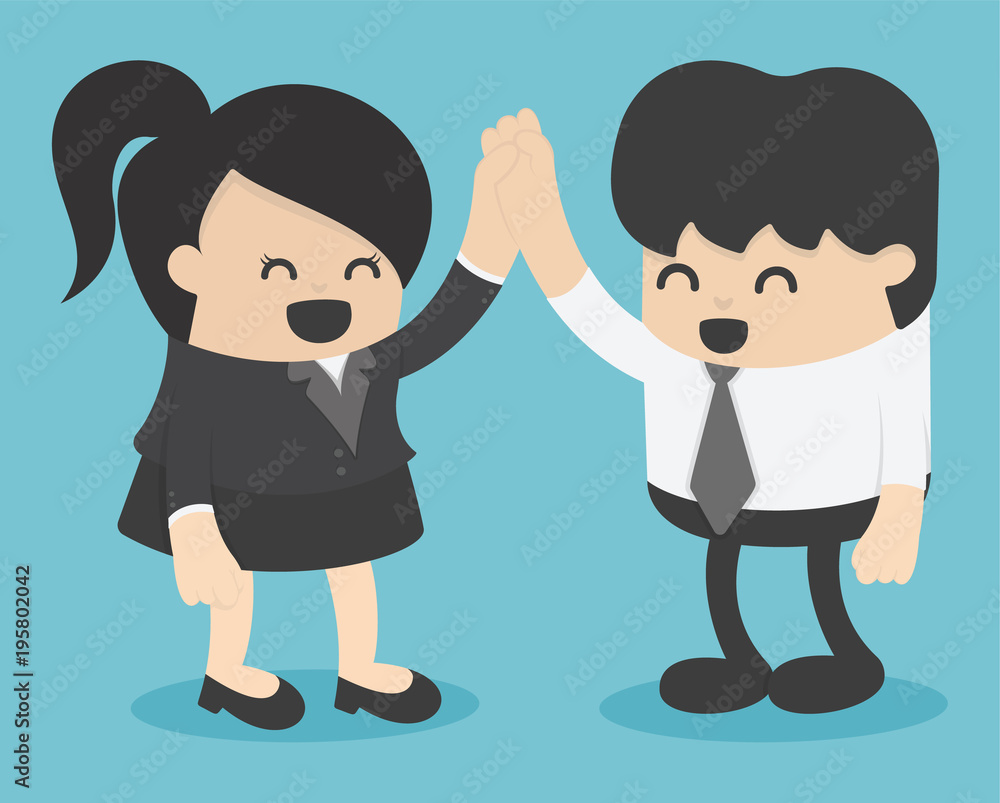 men and women shaking hands. entrepreneurs succeeding men and women shaking hands. entrepreneurs succeeding