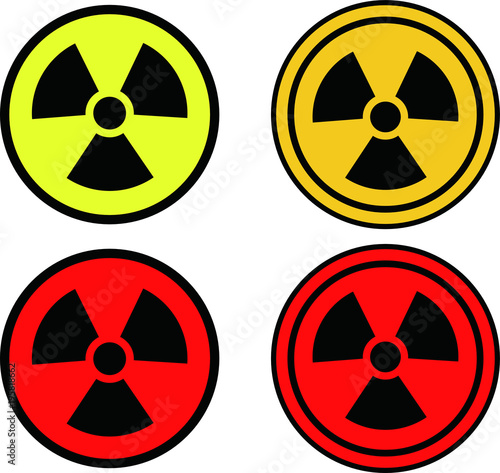 Free Download Round Nuclear power mark set - GFXLoad