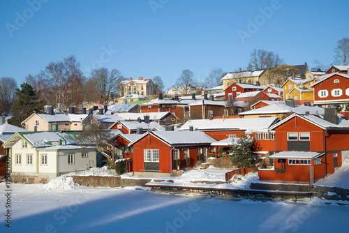 A sunny February day in Porvoo. Finland