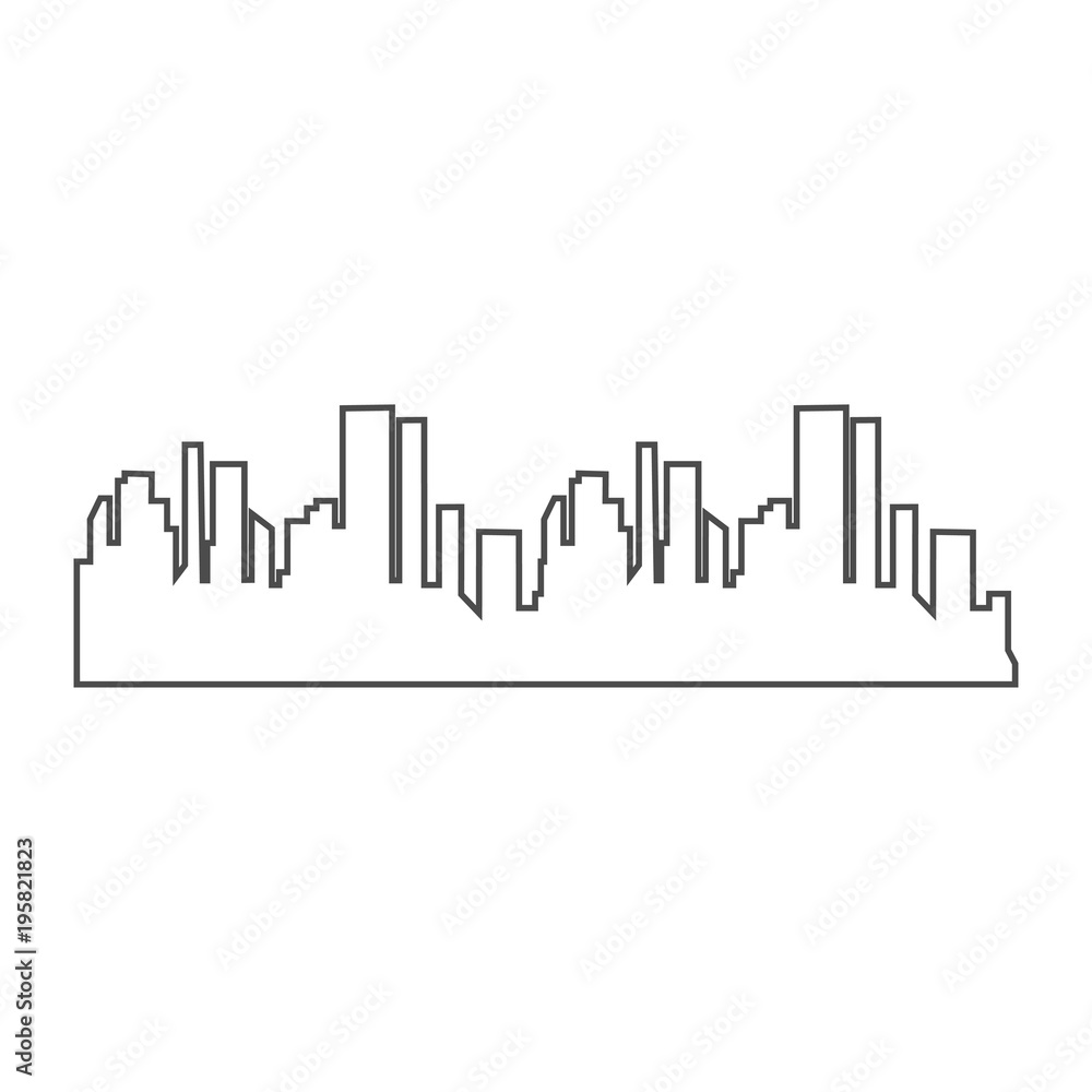Fototapeta premium Flat design background with City, town. Urban cityscape. Architecture