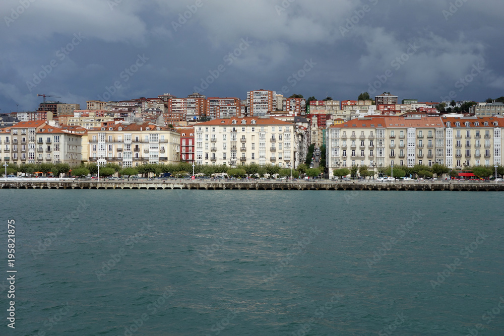 Santander bay from sea
