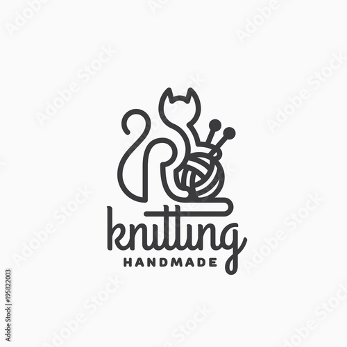 Knitting logo