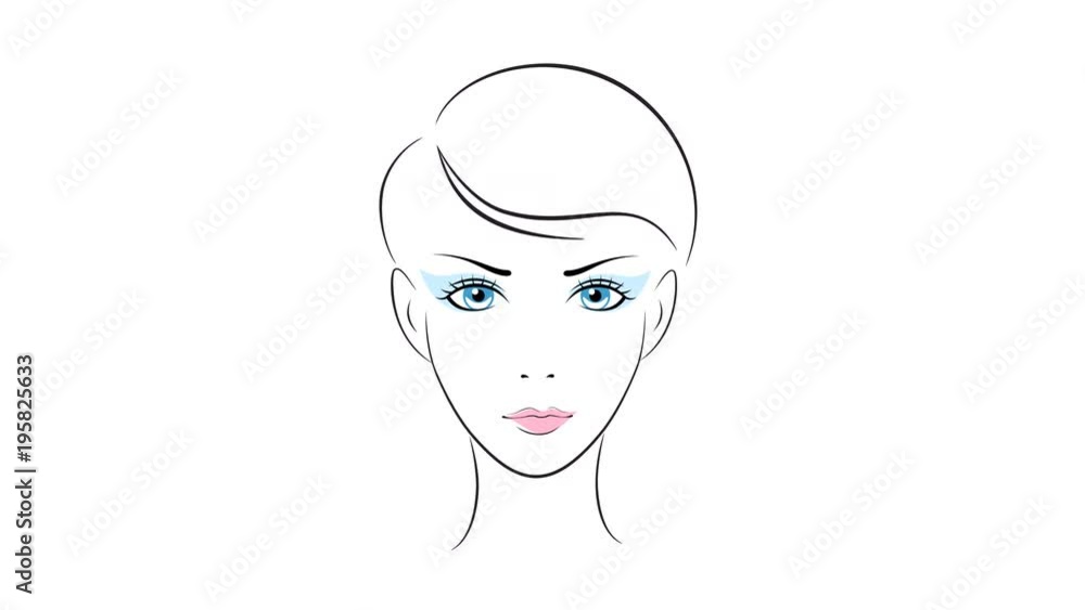 Beautiful girl head animation in PNG format with ALPHA transparency channel. 4K Beautiful girl head animation in PNG format with ALPHA transparency channel. 4K