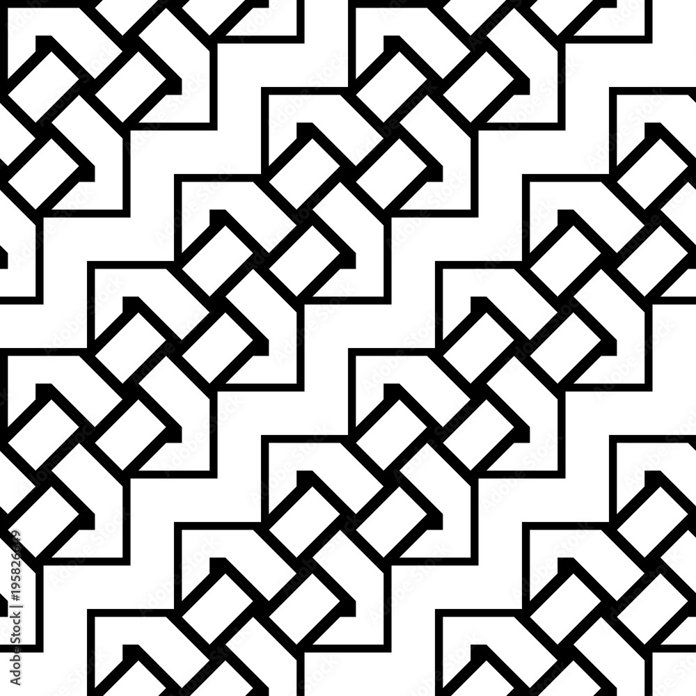 Design seamless monochrome zigzag pattern Design seamless monochrome zigzag pattern