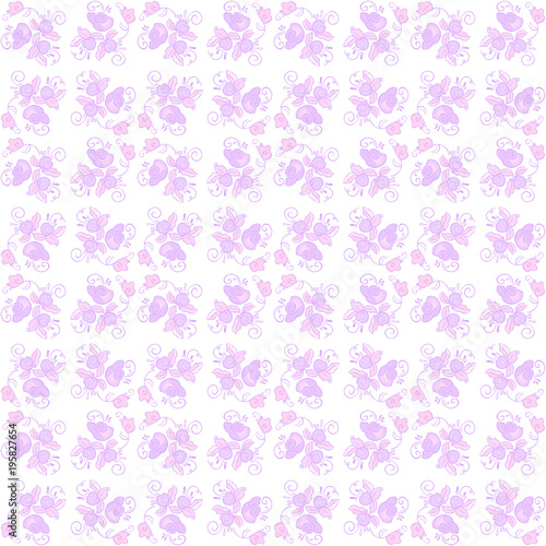 Fototapeta Naklejka Na Ścianę i Meble -  floral vector background. seamless pattern