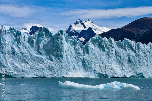 Perito Moreno glacier and Andes mountains  Parque Nacional Los Glaciares  UNESCO World Heritage Site  El Calafate  Argentina
