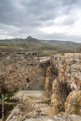 Natürliche Therme, historische Sehenswürdigkeit, Toskana, Italien photo