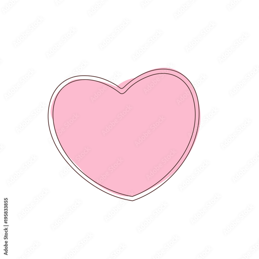 cute heart icon. vector illustration cute heart icon. vector illustration