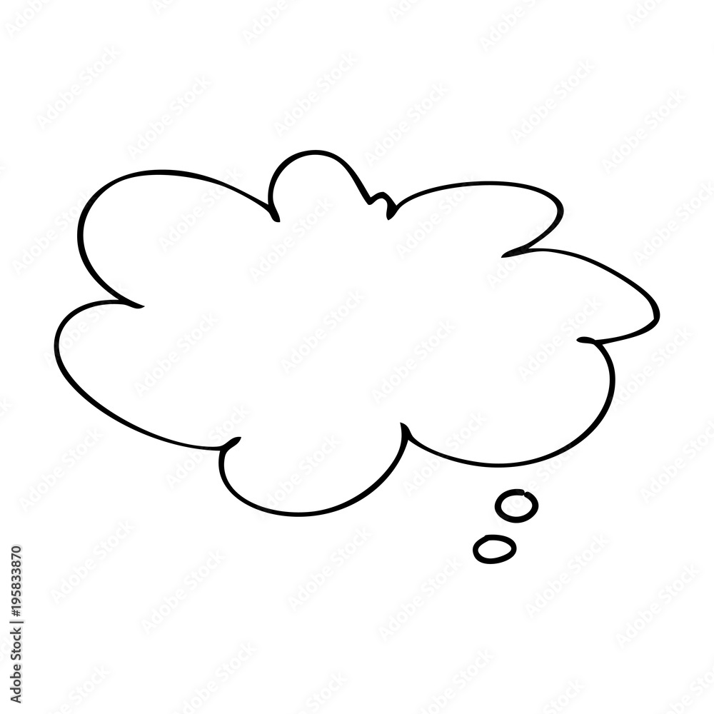 Cartoon Speech bubble icon. vector illustration