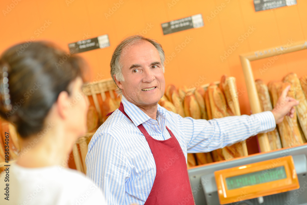 Obraz premium Bakery worker