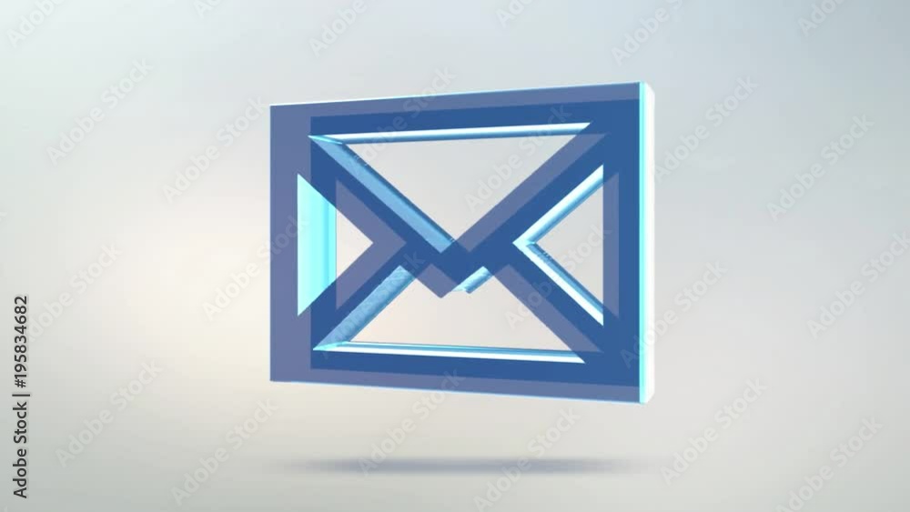 Letter icon is made of glass. Transparent rotating letter icon with alpha channel blue green color. Seamless looping symbol 3D figure Letter icon is made of glass. Transparent rotating letter icon with alpha channel blue green color. Seamless looping symbol 3D figure