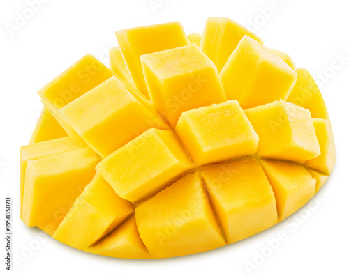 Ripe mango isolated