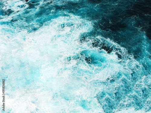 Abstract splash turquoise sea water for background