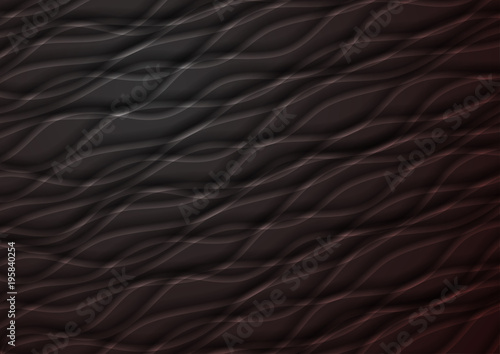 Dark abstract smooth waves modern background