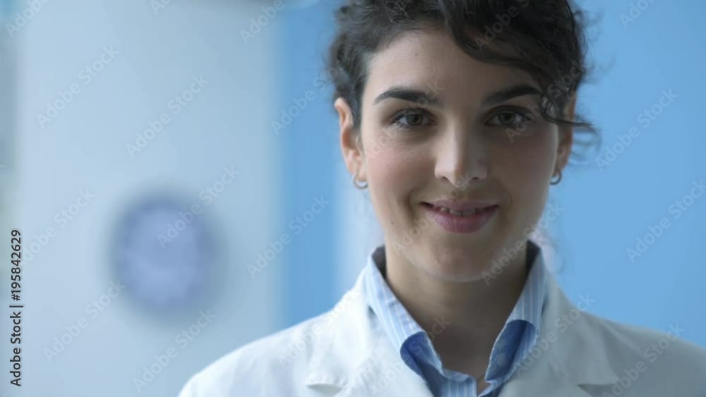 Professional doctor posing in the office Professional doctor posing in the office