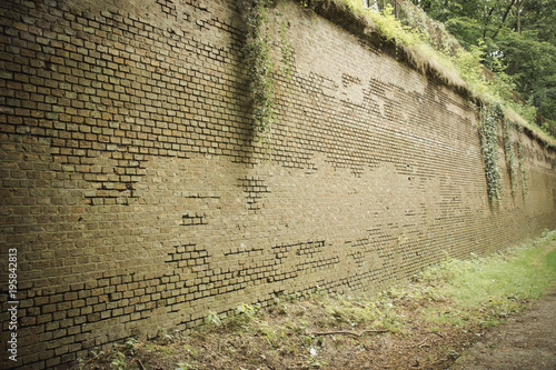 Ruins of Prussian fortifications in Poznań. Poland.