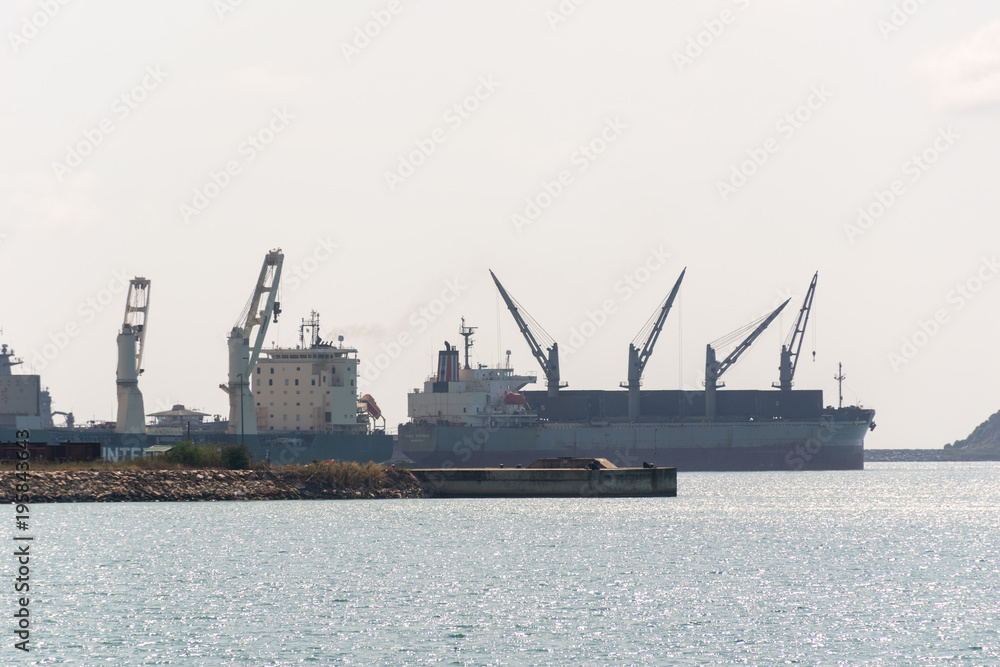 general cargo ship by sea 