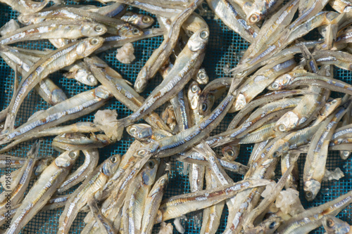 salted fish sea sun bath and dried food © sompong_tom