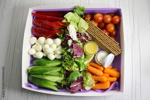 fresh salad with vegetables