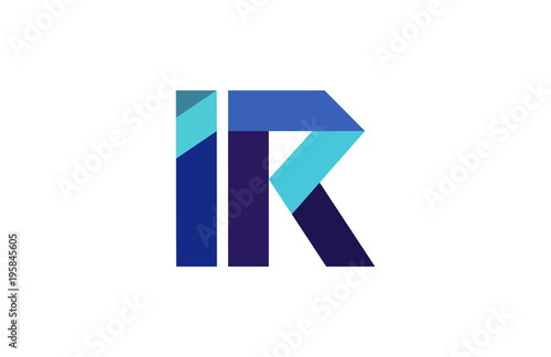 Free Download IR Ribbon Letter Logo - GFXLoad