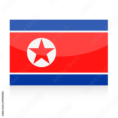 North Korea Flag Vector Icon Free Download North Korea Flag Vector Icon - GFXLoad
