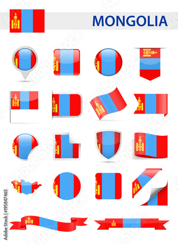 Free Download Mongolia Flag Vector Set - GFXLoad