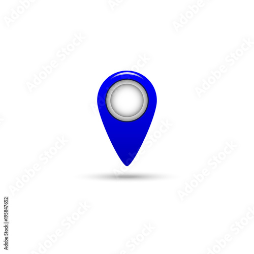 blue mark on a map on a white background. Free Download blue mark on a map on a white background. - GFXLoad