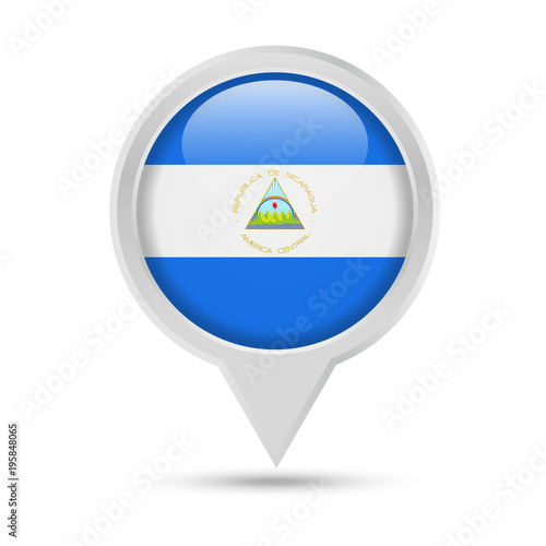 Nicaragua Flag Round Pin Vector Icon Free Download Nicaragua Flag Round Pin Vector Icon - GFXLoad