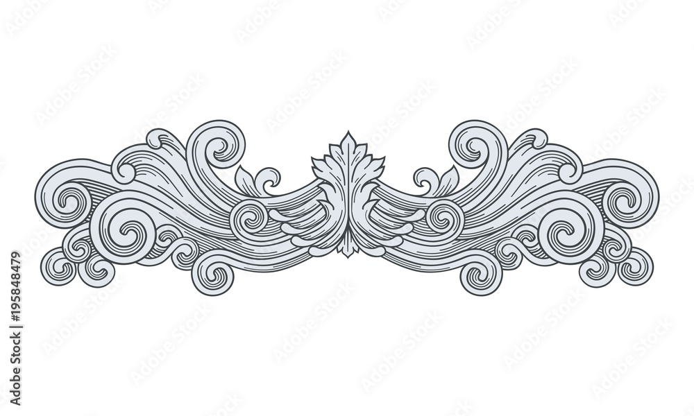 Fototapeta premium Vintage Banner Ornament vector #998