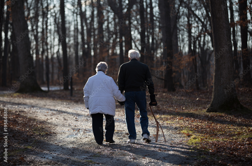 Fototapeta premium Sweet couple in love taking a walk together