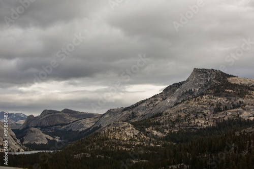 Fototapeta Naklejka Na Ścianę i Meble -  A father with baby son visit Yosemite National Park in Californai, USA