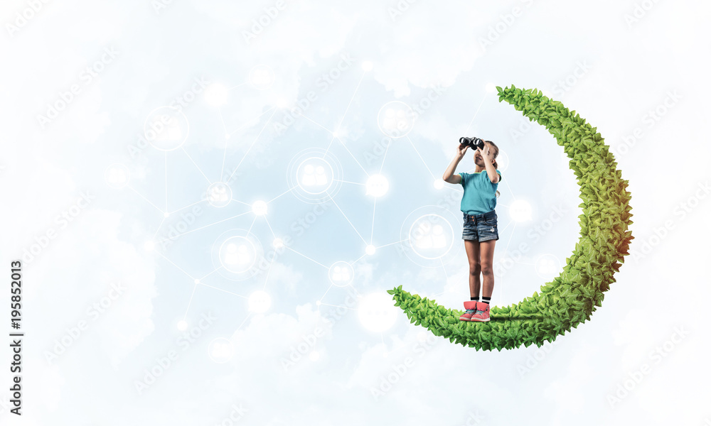 Idea of children Internet communication or online playing and pa Idea of children Internet communication or online playing and pa