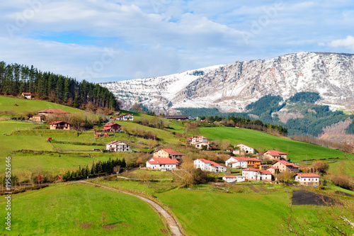 rural tourism at Basque Country fields, Spain