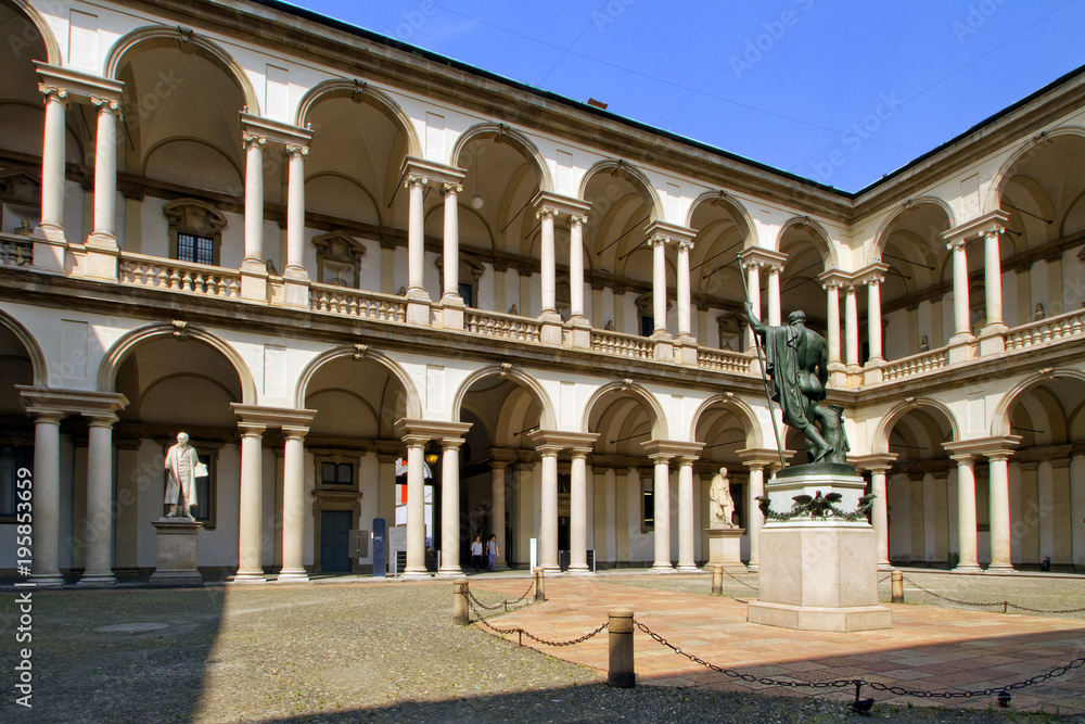 Fototapeta premium Milano, Pinacoteca di Brera, Lombardia, Italia
