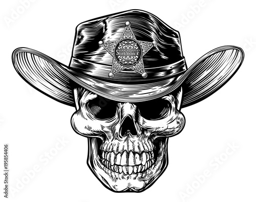 Grim Reaper Skull Sheriff